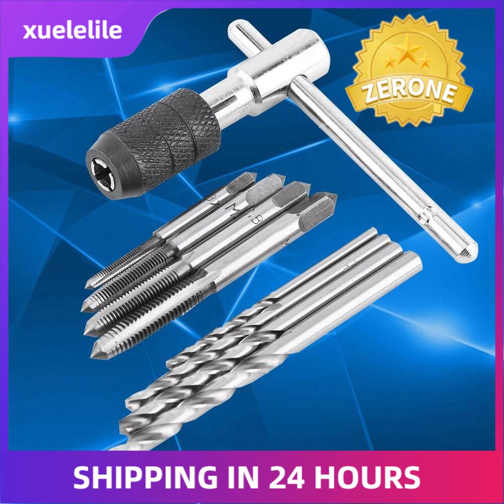 Bộ 9 Đầu Vít & Cờ Lê Hình Chữ T & Mũi Khoan Xoắn Bộ Dụng Cụ Cầm Tay Có Ren