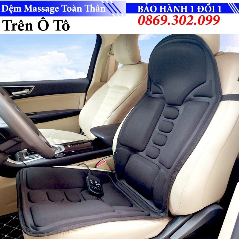 ◕ Nệm Ghế MASSAGE Trị liệu toàn thân Trên Ô Tô