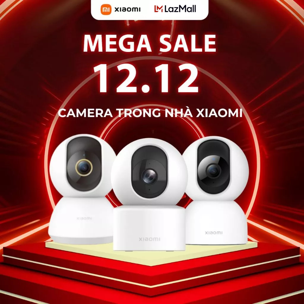 Camera Xiaomi Smart C200 C300 C301 C400  2MP 3MP 3.1MP 4MP Khẩu độ lớn F1.4, Ai phát hiện con người, Bản quốc tế BHR6540GL - Bảo hành 12 tháng