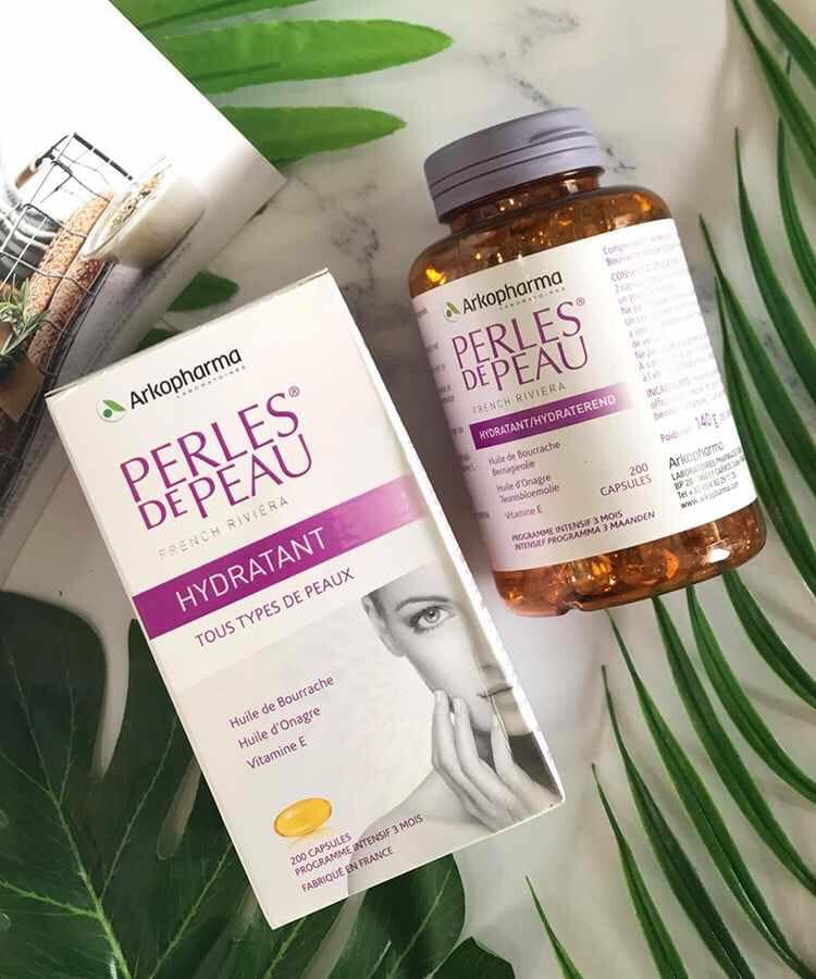 Bill Pháp - Viên uống đẹp da Arkopharma Perles De Peau Hydratant 200 viên