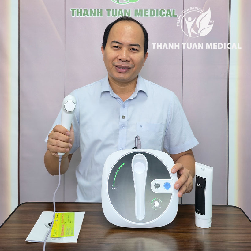 Máy tr.ị li.ệu gi.ảm đ.au Aukewel AK CS-02 với 3 tính năng: S.iê.u âm, Ch.âm cứu và Nhiệt [CHÍNH HÃNG BH 2 NĂM]