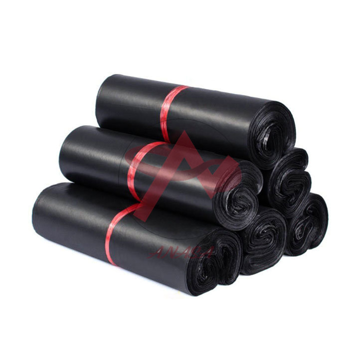 100 Chiếc Túi Đóng Hàng Niêm Phong Tự Dính Màu Đen size 17x30cm Đóng Gói Phụ Kiện Bộ Đồ Nhỏ