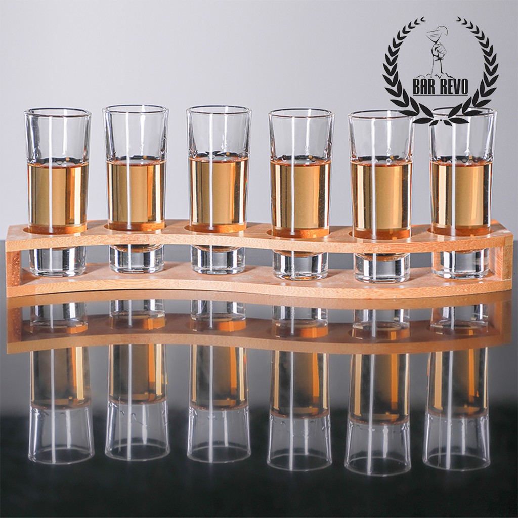 [Barrevo]Ly Shot Trụ Đứng - Ly Thủy Tinh