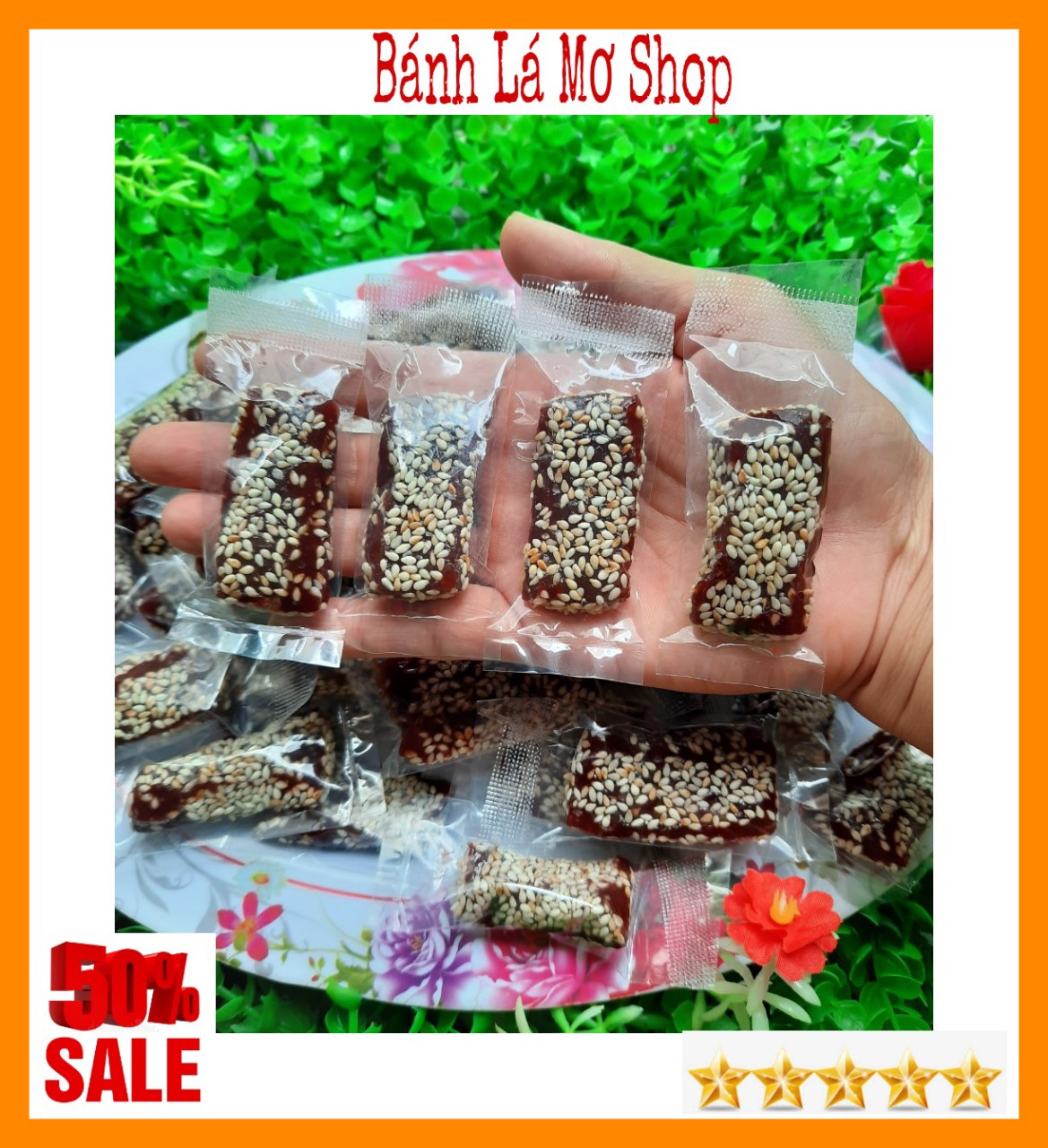 {FREESHIP) 1kg Kẹo Chuối Tươi Gừng Mè Nguyên Chất  BẾN TRE- BÁNH LÁ MƠ SHOP