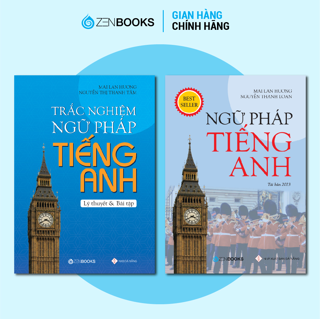 Sách - combo 2 cuốn ngữ pháp và trắc nghiệm ngữ pháp tiếng anh - mai lan hương