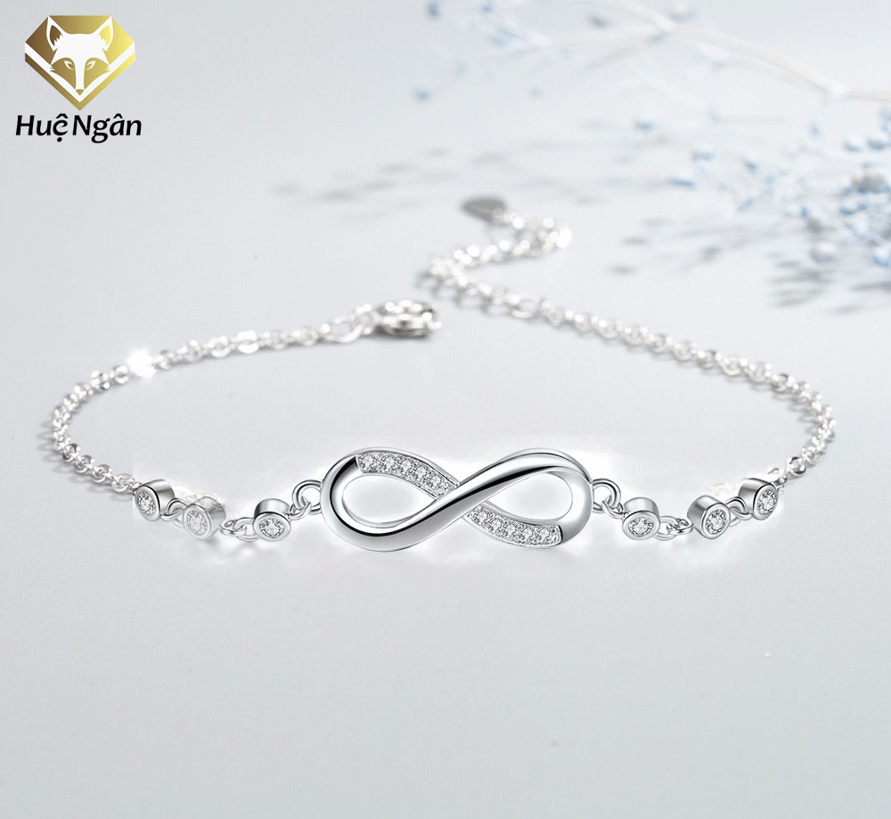 Lắc tay bạc 925 huệ ngân - vô cực ryb140138