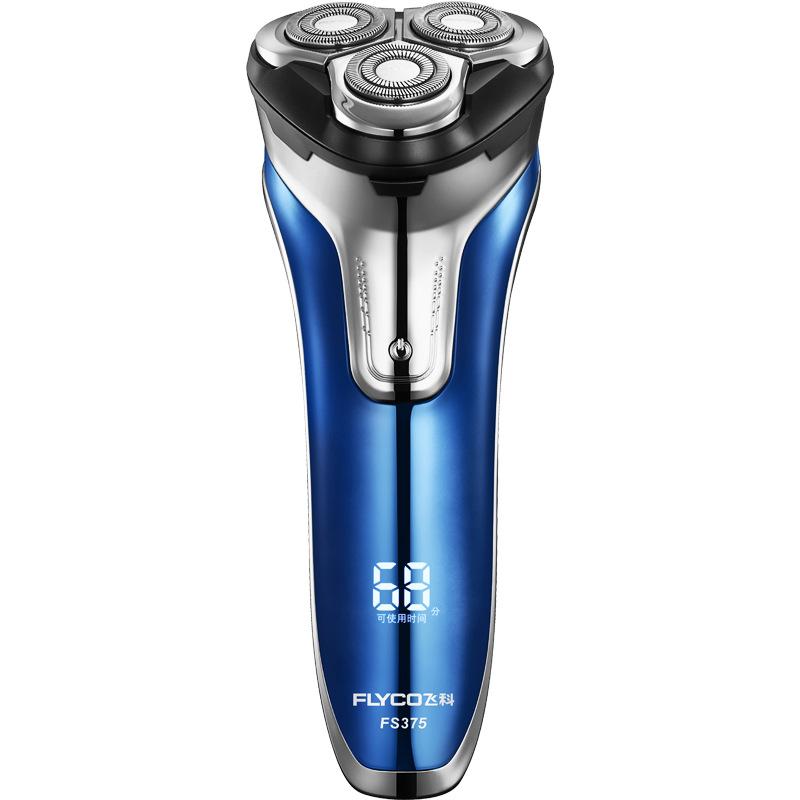 Máy cạo râu 3 lưỡi, chống nước FLYCO FS375 màn hình LED hiển thị % pin,sạc nhanh (chất liệu cao cấp, bền bỉ, mẫu mã đẹp)