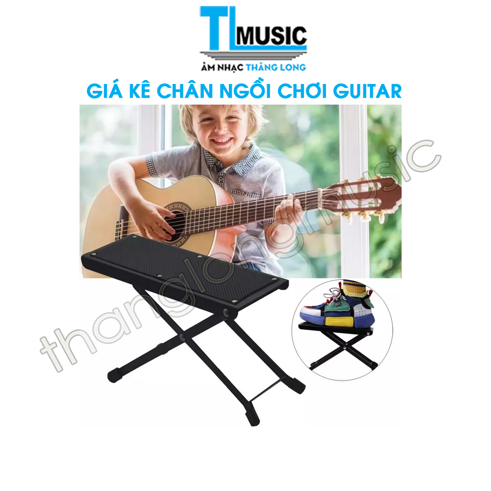 Giá Kê Chân Ngồi Chơi Đàn Guitar GKC01 ( Ghế Gác Chân Ghita Gấp Gọn ) - Thăng Long Music