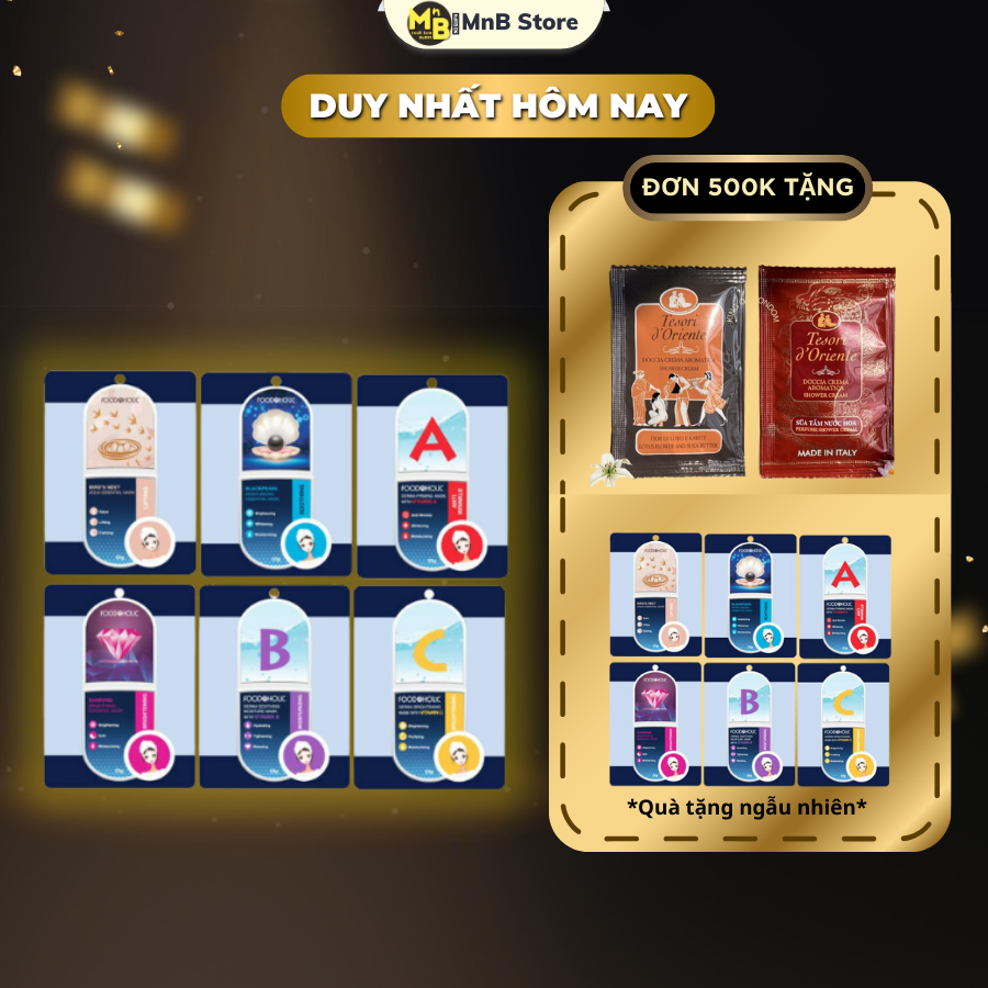 Mặt Nạ Giấy Chăm Sóc Da Toàn Diện Foodaholic Essential Mask 23g