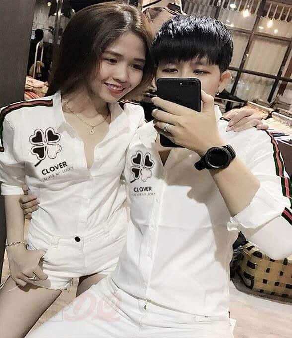 Siêu phẩm áo sơ mi cặp đôi nam nữ mẫu mới cực hot hit