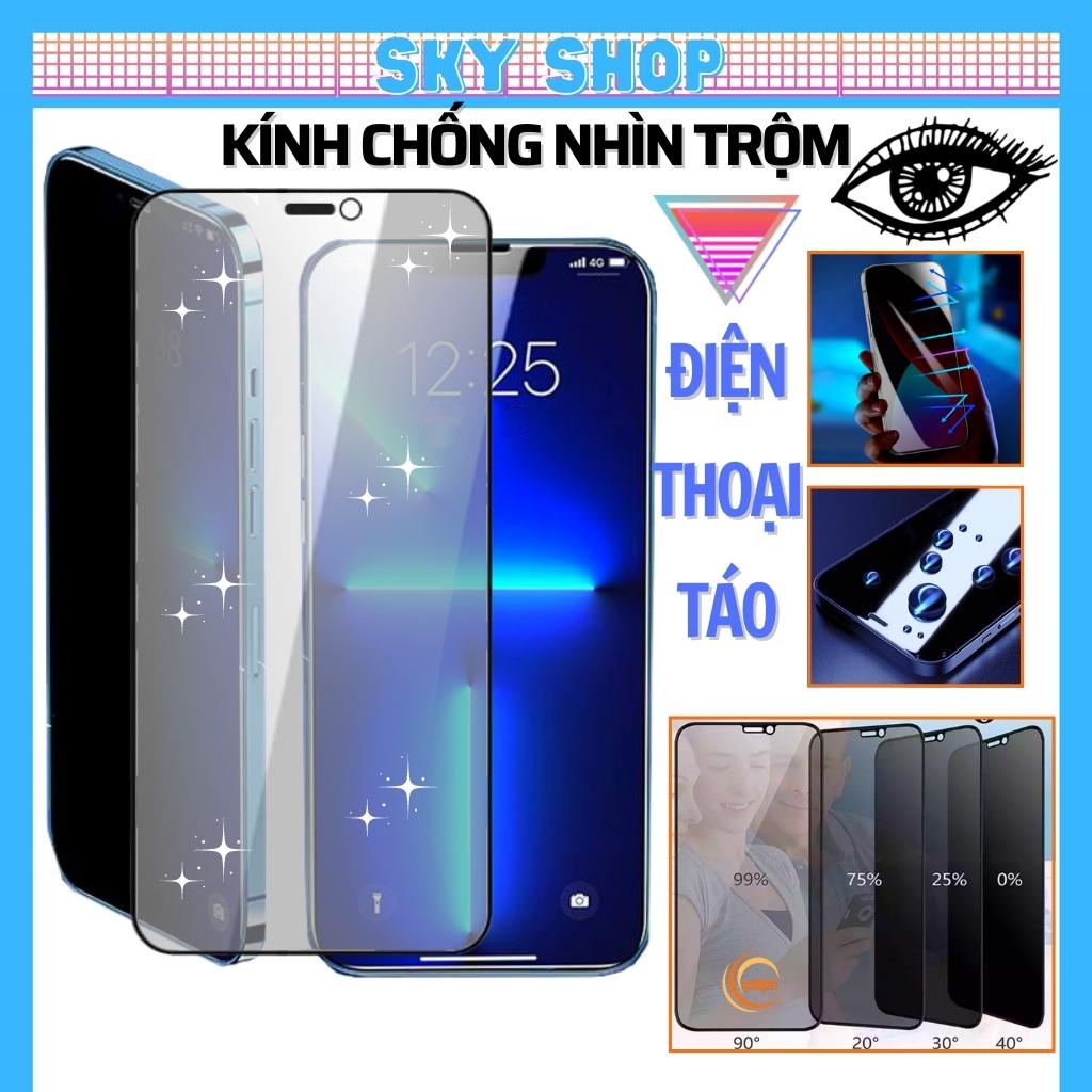Cường lực chống nhìn trộm iphone 15 pro max xs max 11 promax 12 promax 7 plus 8 plus x xr 13 pro max 14 promax full màn