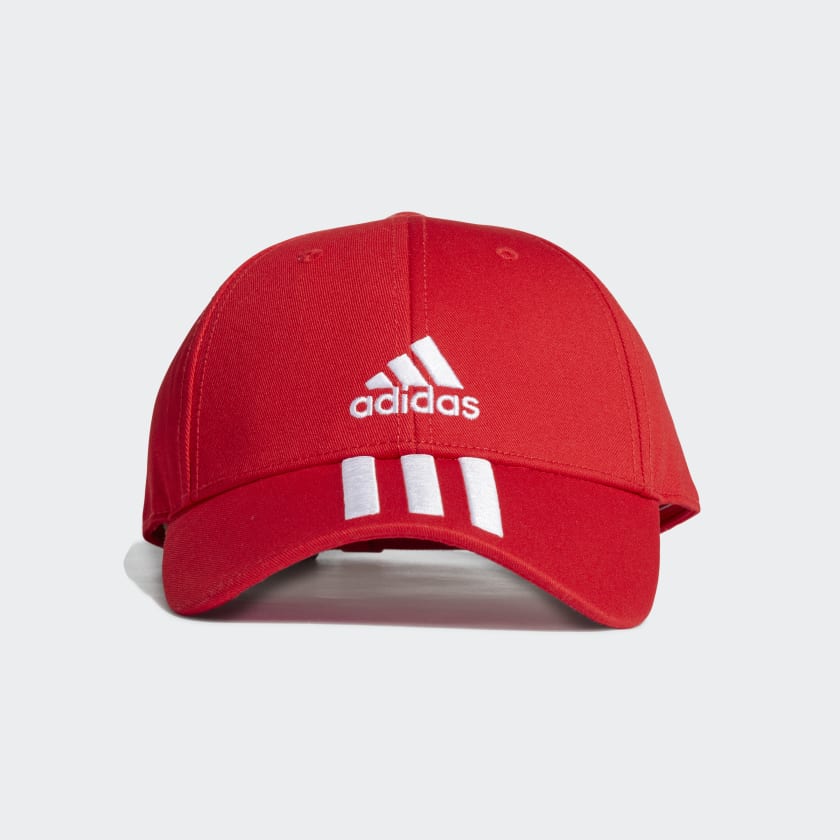 Adidas training baseball 3-stripes twill cap - red gm6269