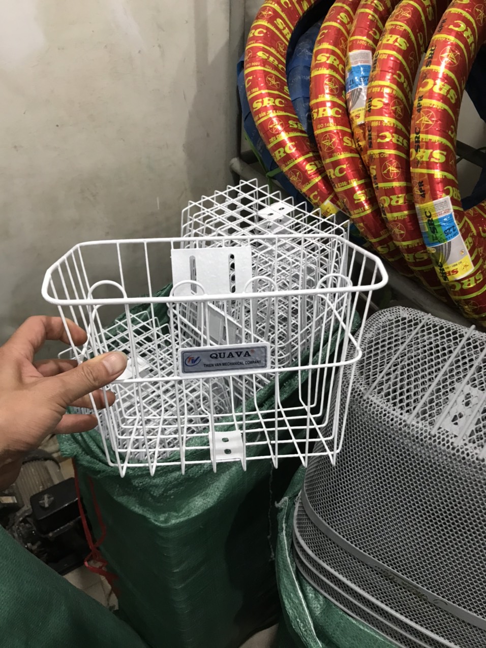Giỏ xe đạp trẻ em màu trắng siêu bền