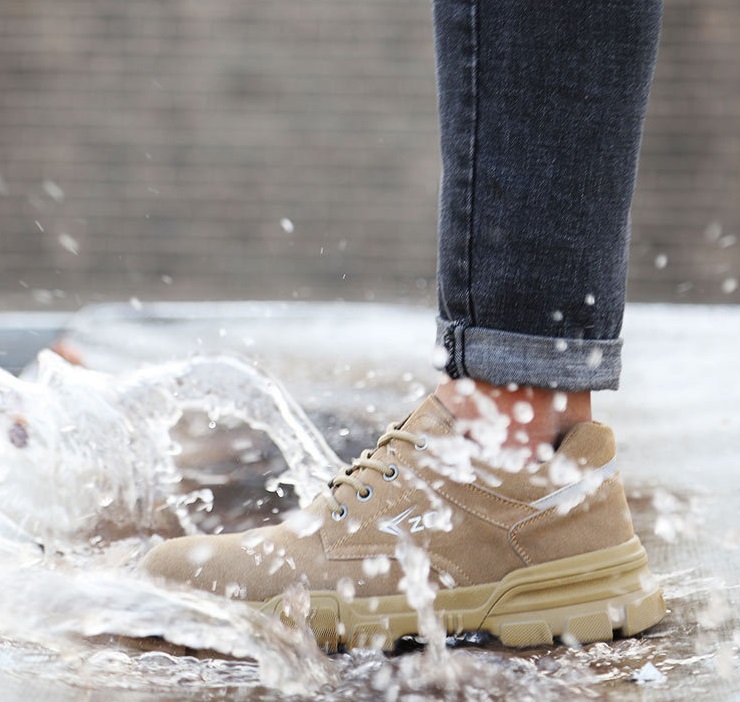 Giày bảo hộ lao động chống đinh da lộn phong cách trẻ - Giày bảo hộ dáng thể thao