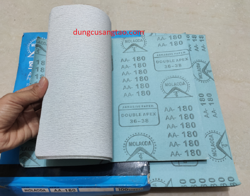 Giấy chà nhám khổ a4 / giấy nhám bạc a4
