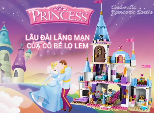 Bộ Lego Lâu Đài Công Chúa Lọ Lem (689 PCS)