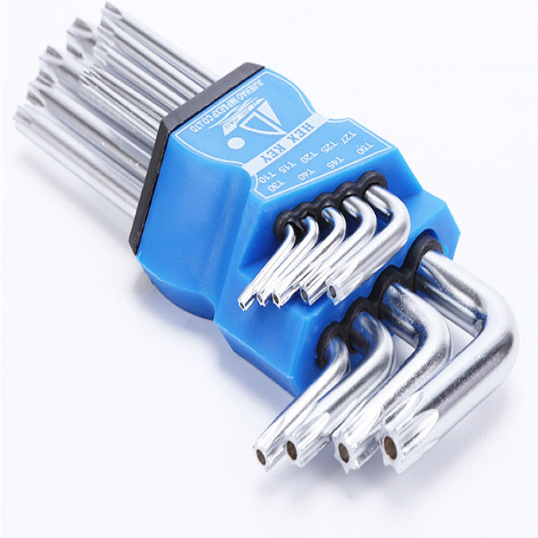 Bộ lục giác đầu hoa thị, đầu bi 9 chi tiết đa năng, lục giác đầu bông, đầu bi - làm bằng thép cadivar chịu lực siêu bền chắc