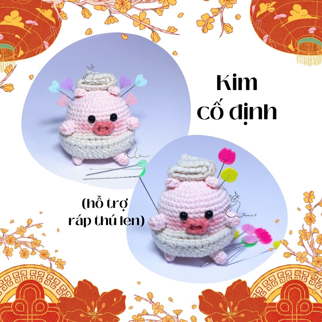 Kim định vị | Ghim cố định khâu ráp trong đan móc len