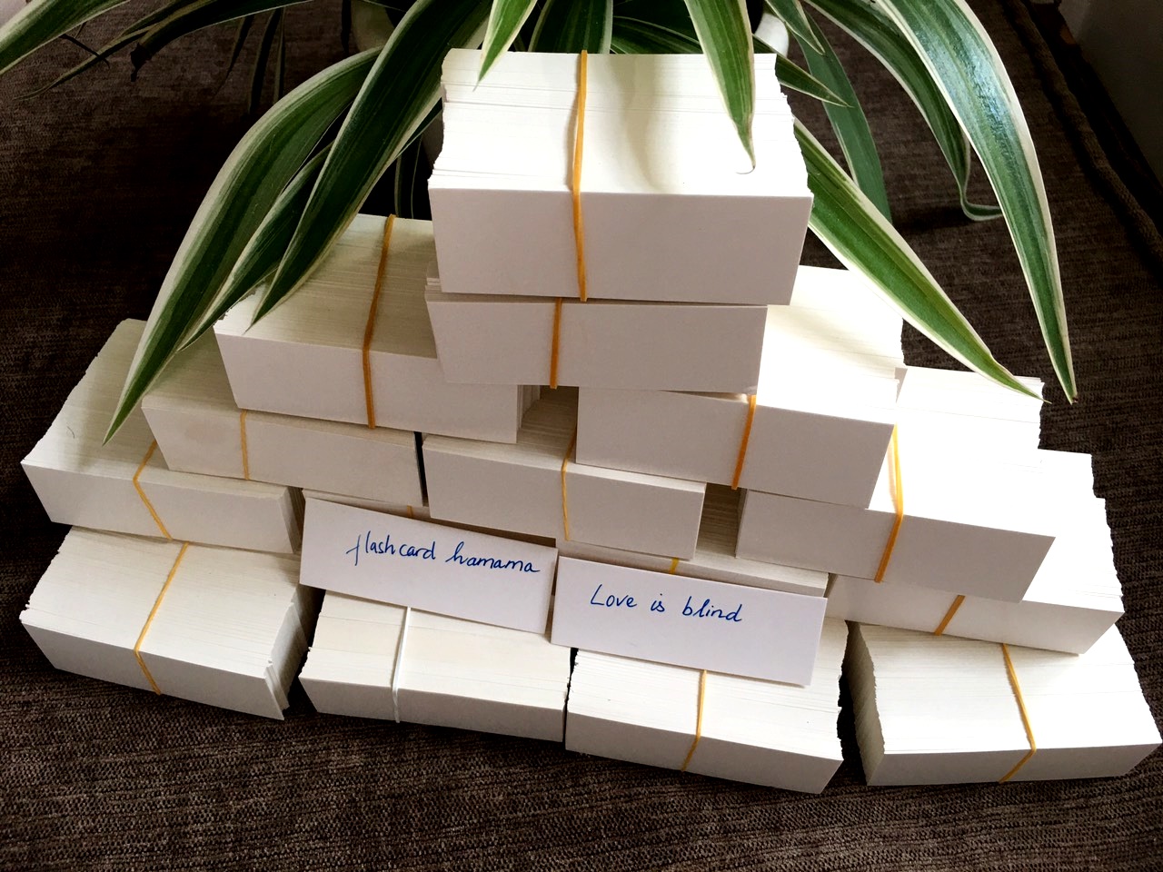 [HCM]500 thẻ flashcard trắng không đục lỗ siêu dày