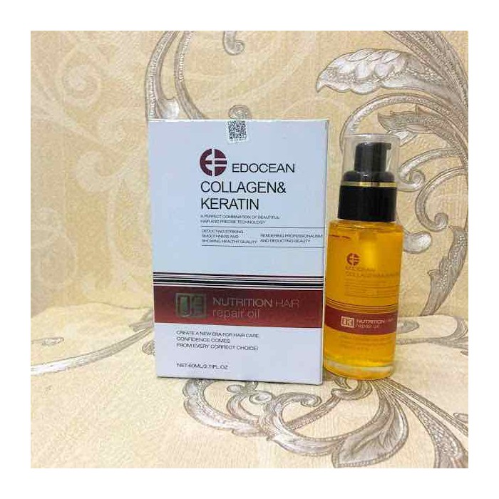 Tinh dầu EDOCEAN Collagen Keratin dưỡng bóng tóc 60ml