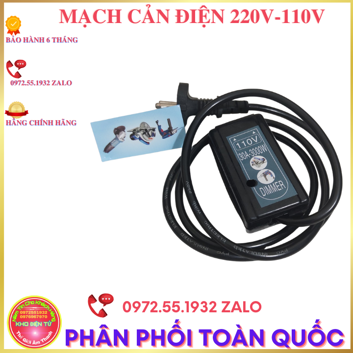 Dây nguồn dùng cho máy nội địa chuyển điện áp 220 thành 110V có chiết ấp chỉnh điện áp dùng ổn định giá 1 cái