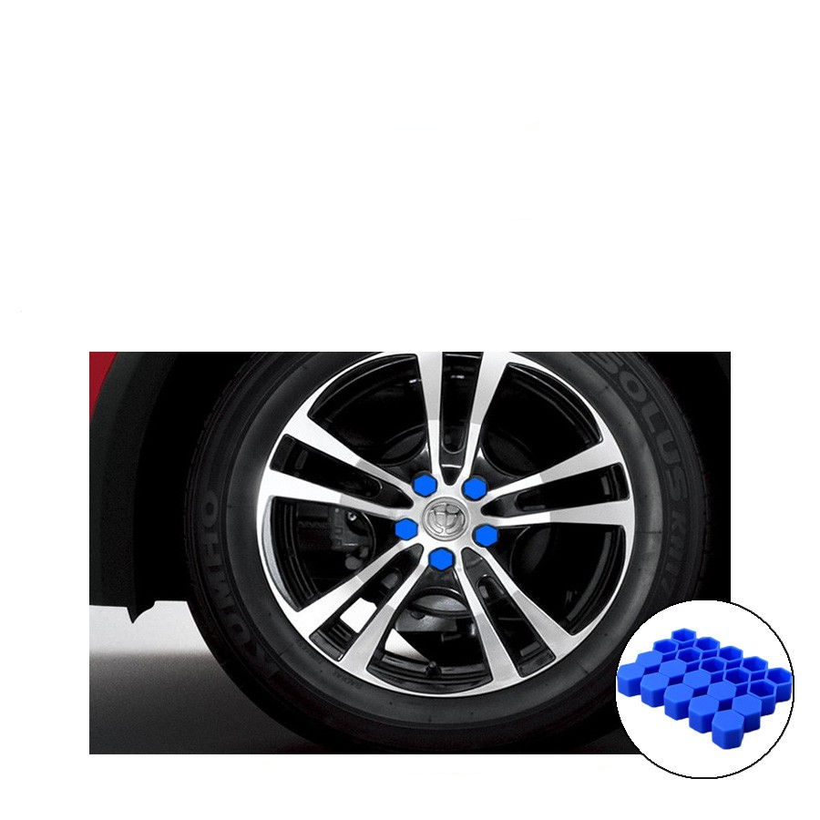 Bộ 20 ốc trang trí ốc lazang ô tô, ốc la zăng chụp bảo vệ trang trí lốp xe ô tô