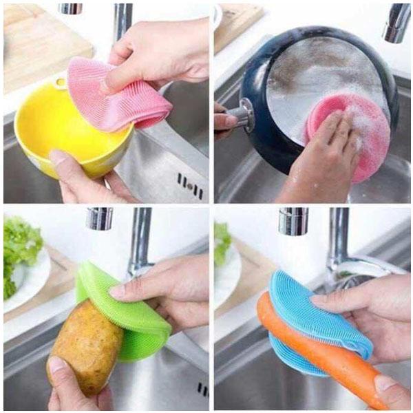 Combo 2 miếng rửa chén Silicon thông minh