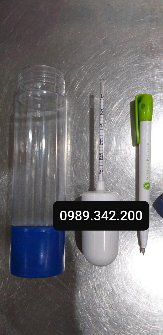Ống đo độ mặn nước lợ 0-25 phần ngàn/Tỷ trọng độ mặn tưới cây, tôm cá