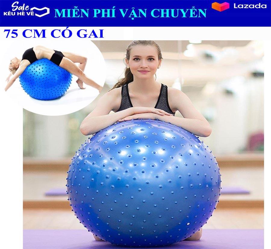 [HCM]Bóng Tập Yoga Có Gai 75CM - giúp cho cột sống khỏe mạnh và dẻo dai hơn