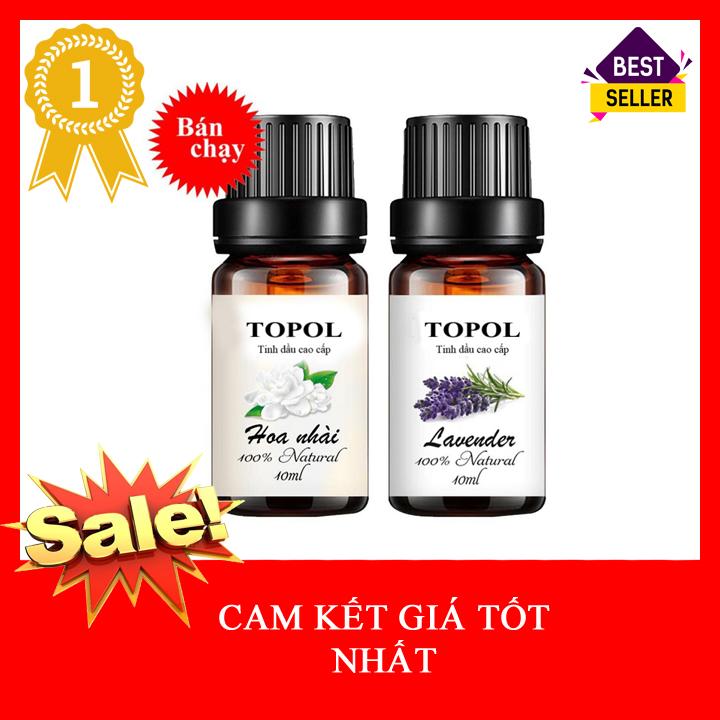 Bộ 2 chai tinh dầu 10ml tinh dầu lavender, tinh dầu lài.