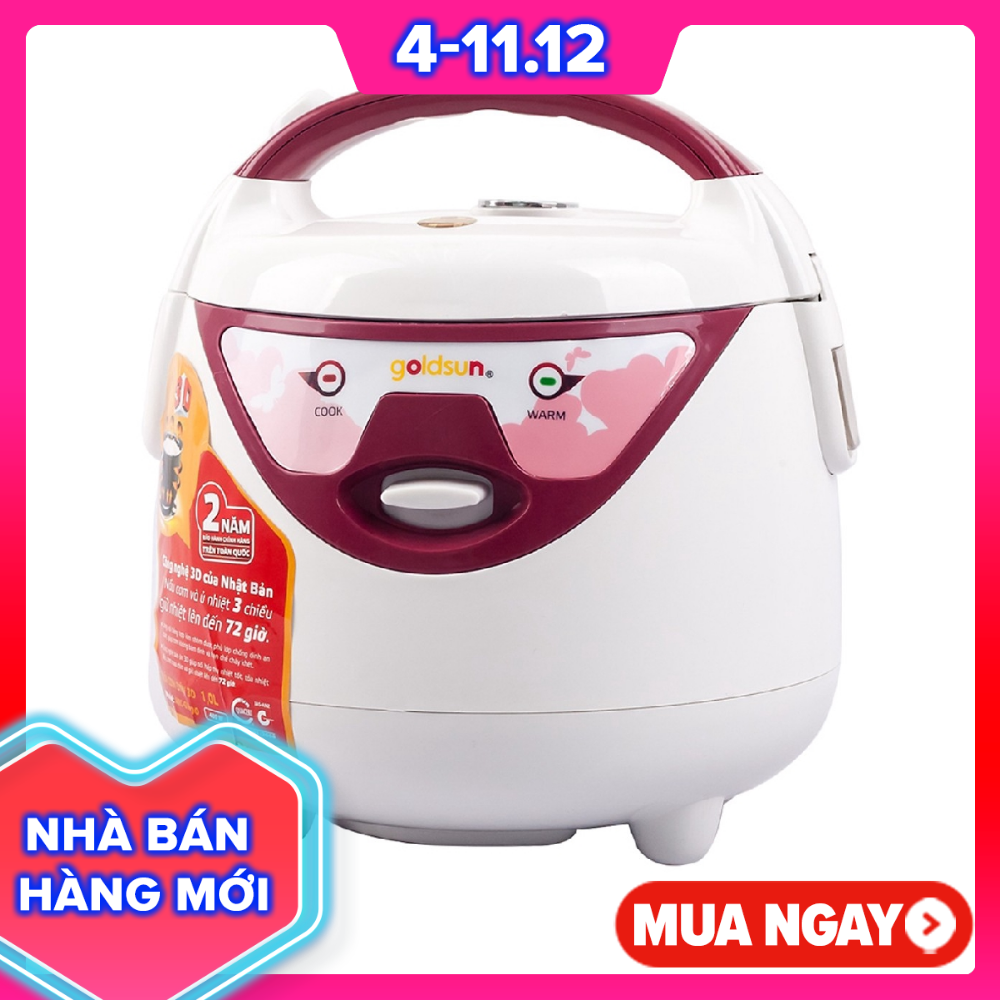 [HCM]Nồi cơm điện 3D Goldsun ARC-GW100 sản phẩm đa dạng về mẫu mã kích cỡ chất lượng đảm bảo cam kết hàng nhận được giống với mô tả