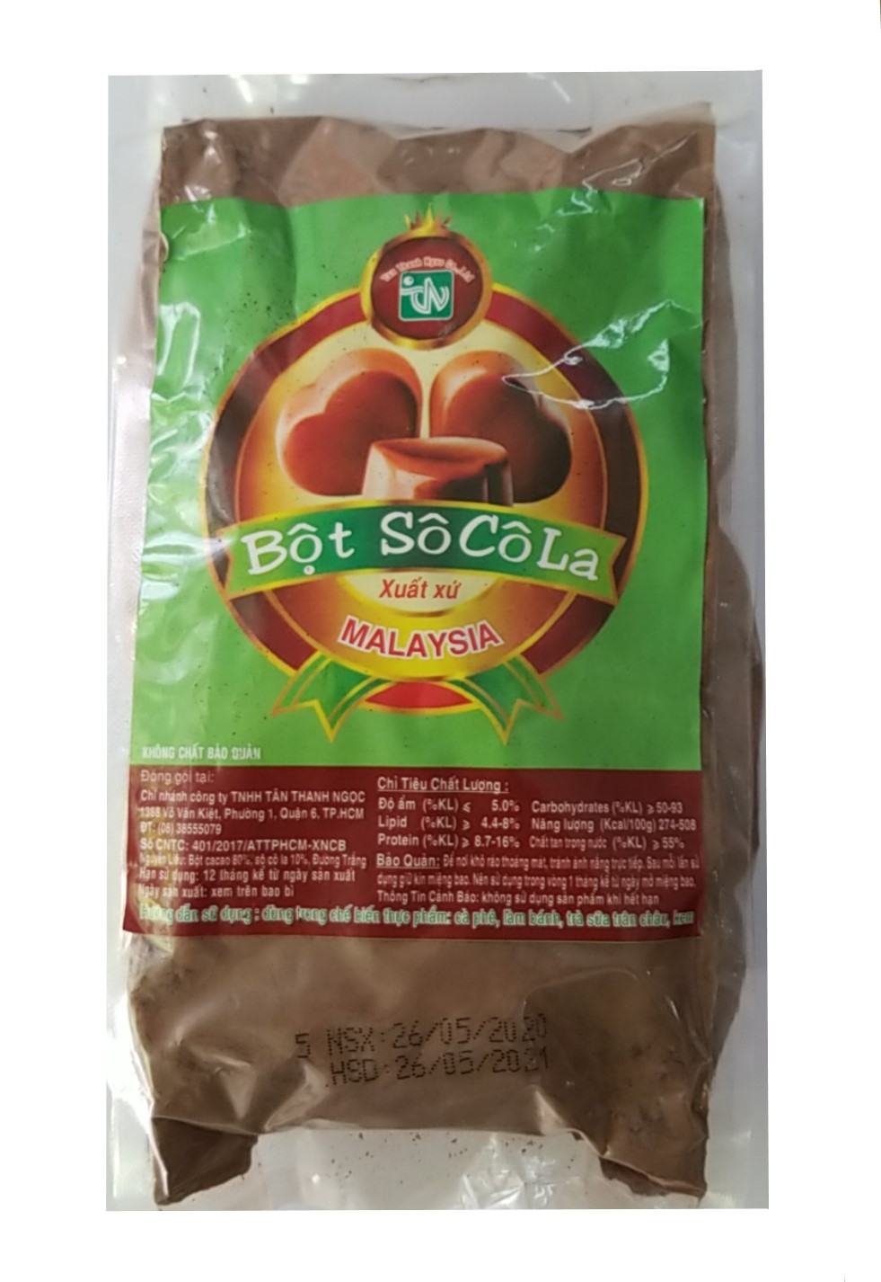 Bột socola ttn 500g