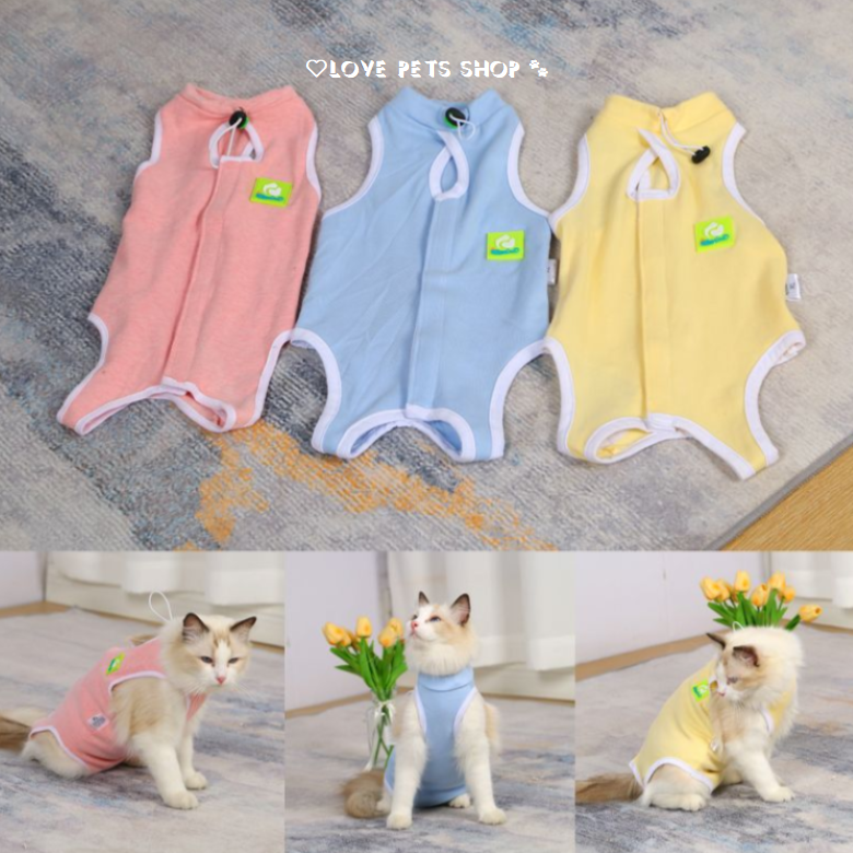 Áo chống liếm cho Chó Mèo, áo cai sữa form nhỏ (đo kích thước trước khi chọn size) - Love Pets Shop