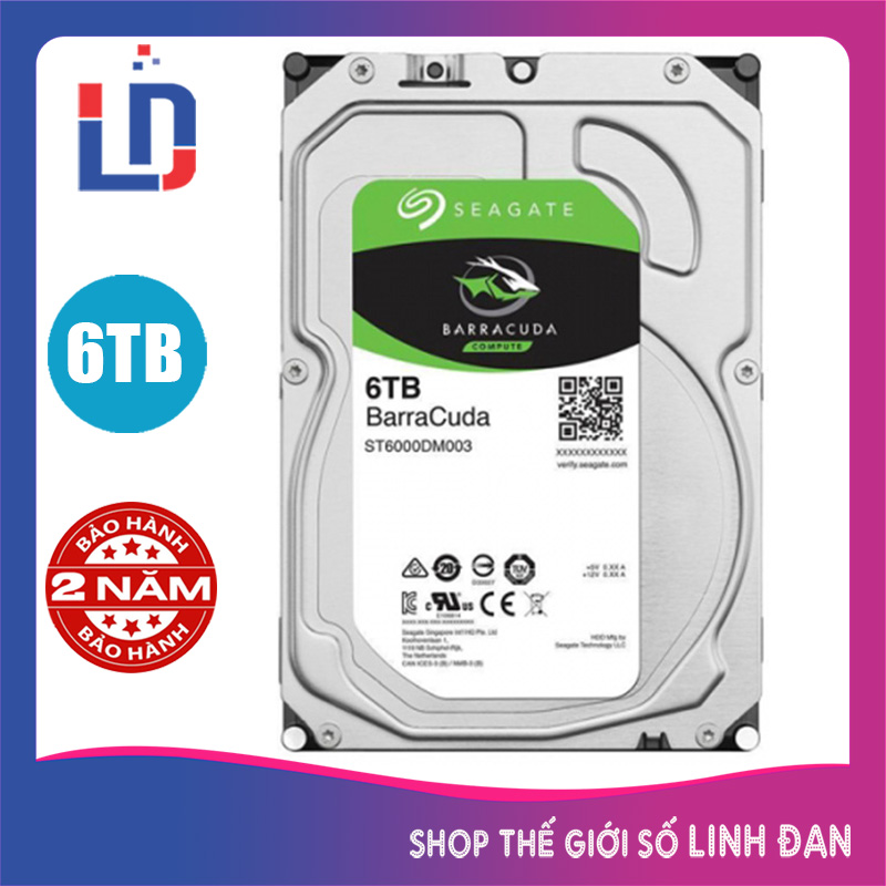 [Trả góp 0%]Ổ cứng máy tính Seagate Baracuda 6TB 4TB 2TB - BT TH