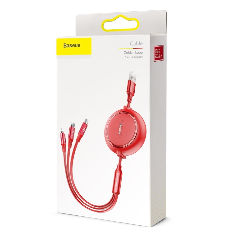 Cáp sạc cao cấp 3 trong 1 baseus camlt-jh09 tích hợp 3 đầu kết nối type c, android và lightning