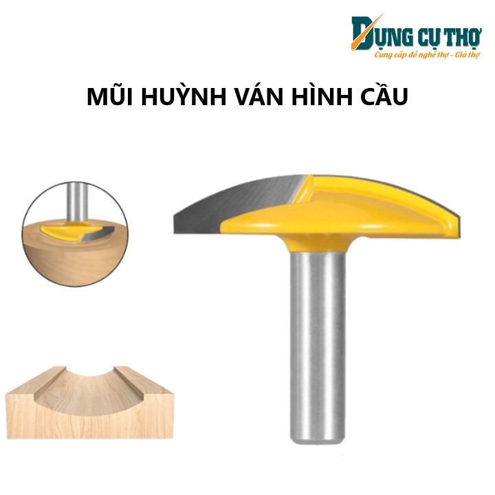 Mũi soi gỗ phay huỳnh ván hình cầu, khoét lõm gỗ