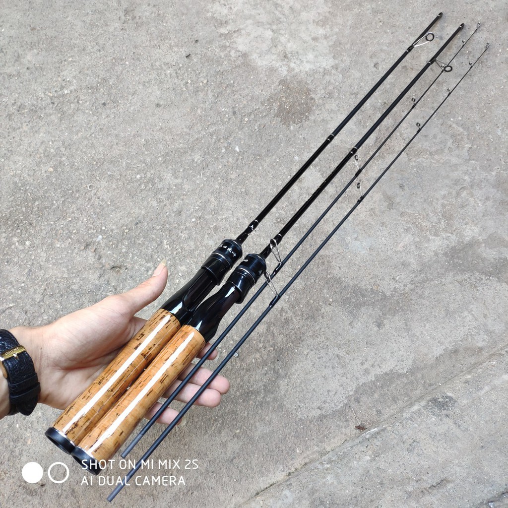Cần Câu Ul Giá Rẻ Cần Ul Cán Gỗ Đọt Đặc Chuyên Câu Suối Cháp Cần Ul Lure Suối