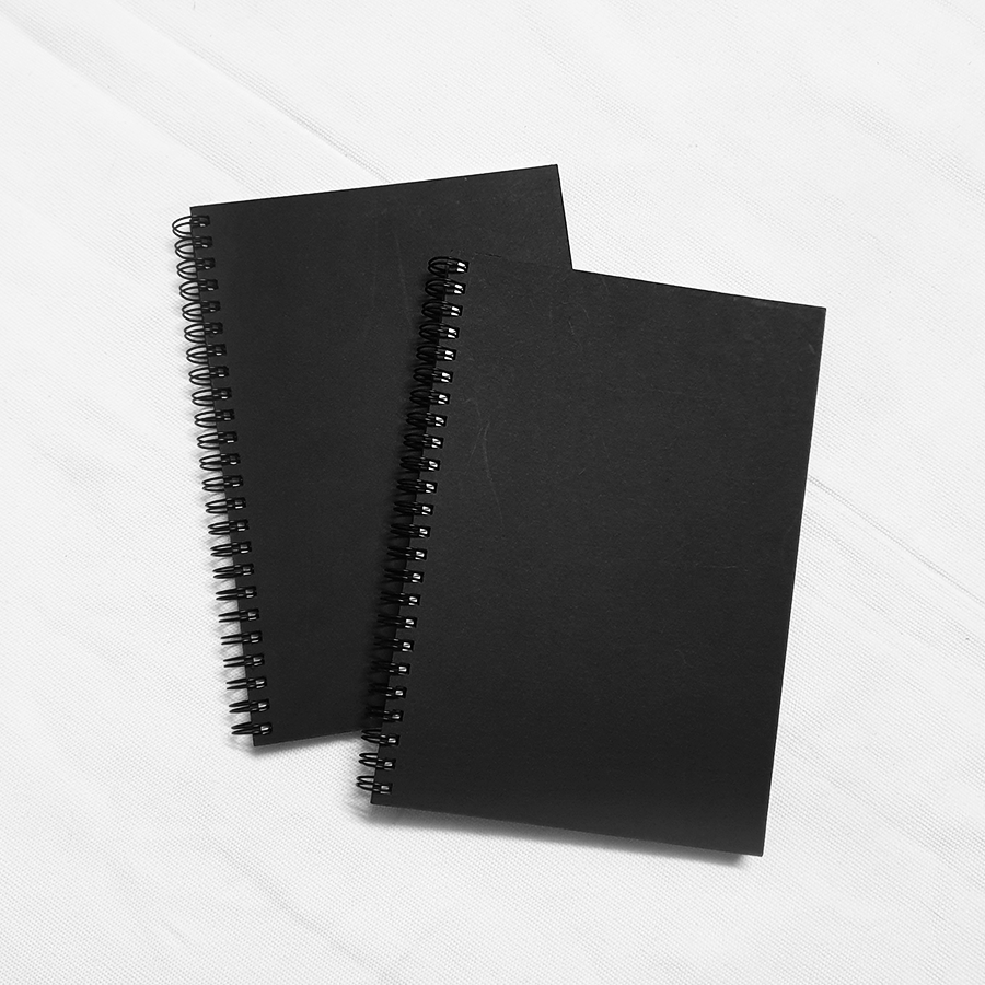 [HCM] Sổ Lò Xo Ghi chép Basic bìa đen - Size A5