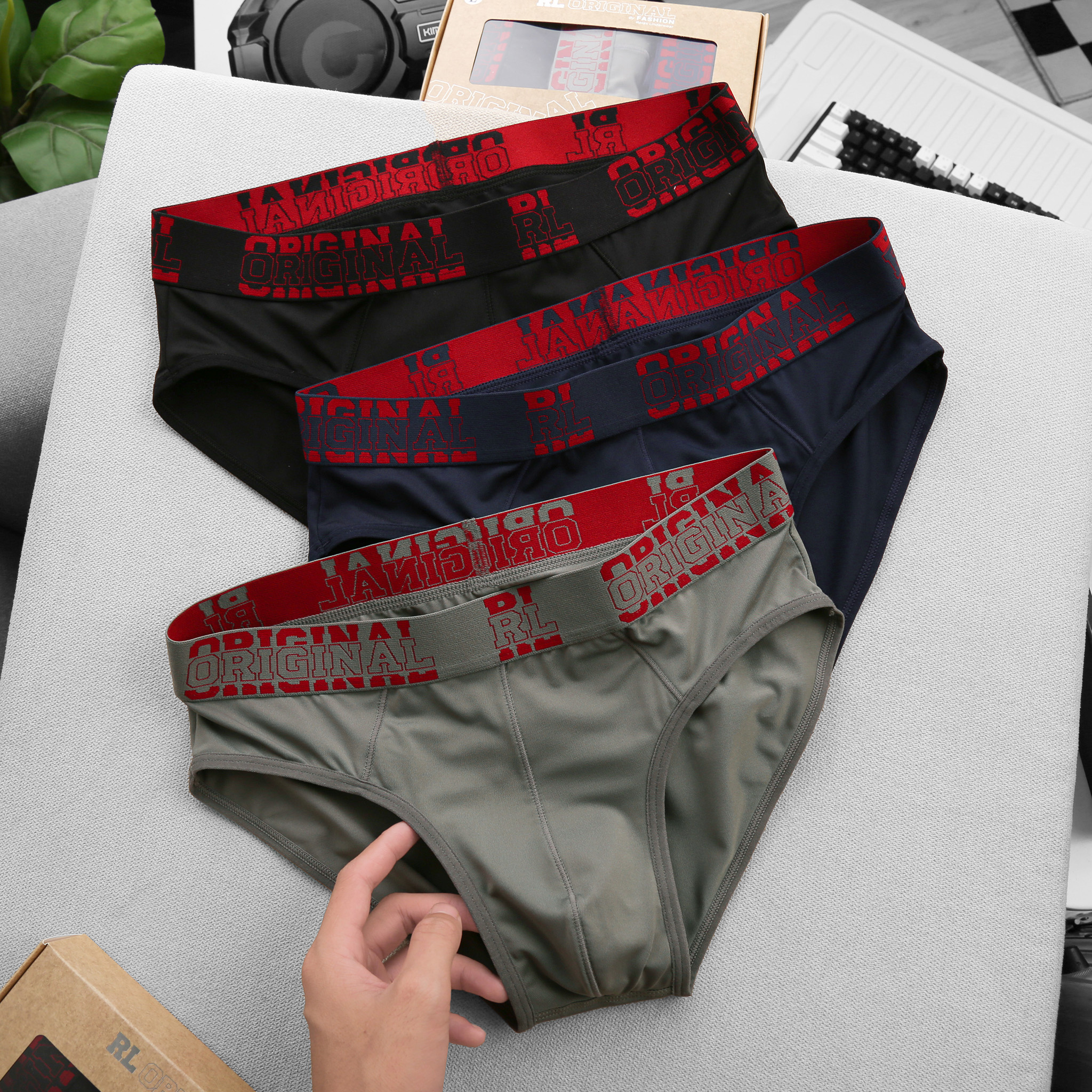 [Hình Thật]  Combo 3 (Mix) Quần Lót Nam RDO122 - quần sịp nam thoáng mát mềm mại cao cấp, co giãn tốt, ôm gọn - RELAX UNDERWEAR