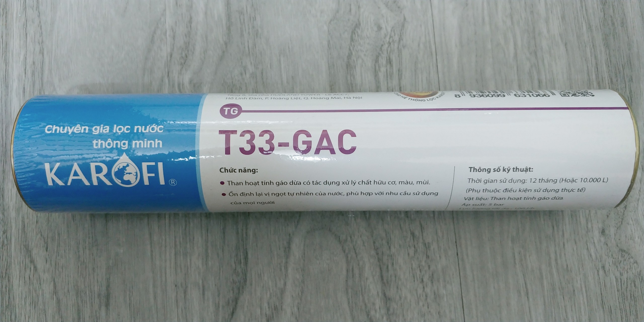 Lõi lọc nước karofi số 5 - t33-gac