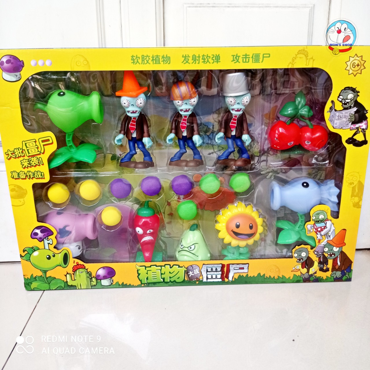 Đồ chơi zombie hoa quả nổi giận nhân vật trong game siêu hot