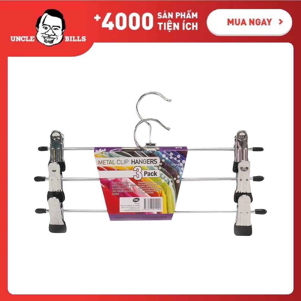 Bộ 3 kẹp quần áo ubl bl0041