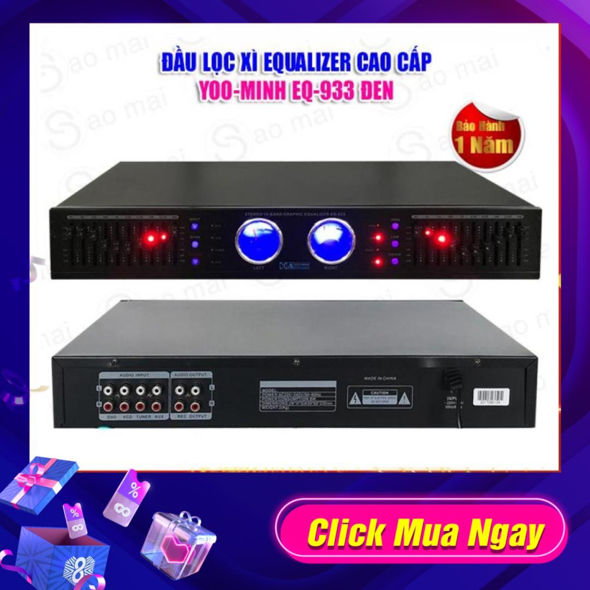 Đầu lọc xì equalizer yoo-minh eq-933