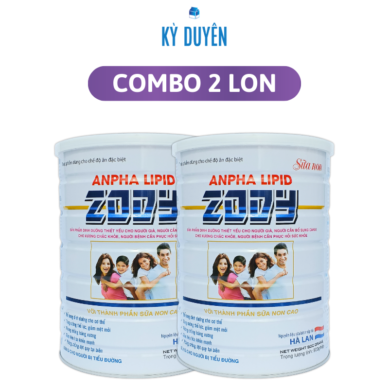 Combo 2 hộp sữa non anpha lipid 900gam zody