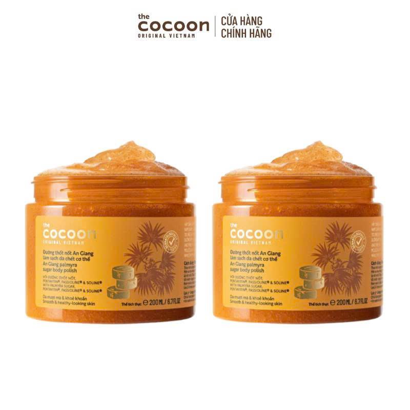 Combo 2 Đường Thốt Nốt An Giang tẩy da chết cơ thể Cocoon 200ml