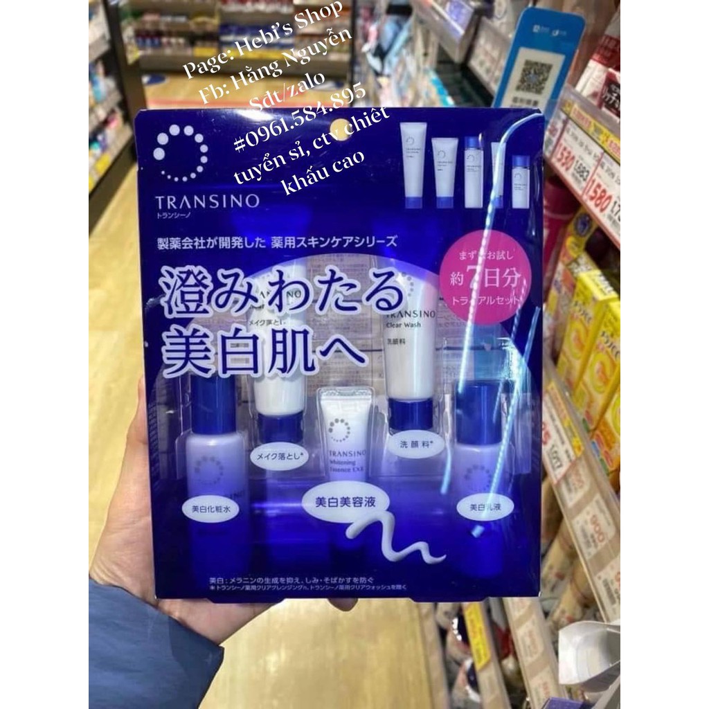 Set mini  nám Transino, chất lượng đảm bảo an toàn đến sức Khỏe người sử dụng, cam kết hàng đúng mô tả