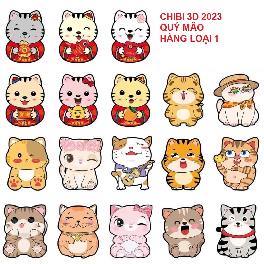 Bao lì xì chipi hoạt hình tết lì xì chibi 2023 mẫu mới đẹp dễ thương