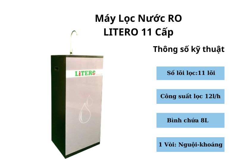 Máy Lọc Nước RO LITERO 11 cấp