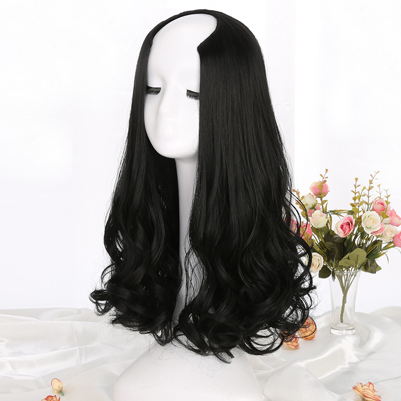 Tóc giả kẹp U xoăn dài, kẹp 3/4, tóc kẹp U Ku-9131 dài 50cm, tóc giả nữ