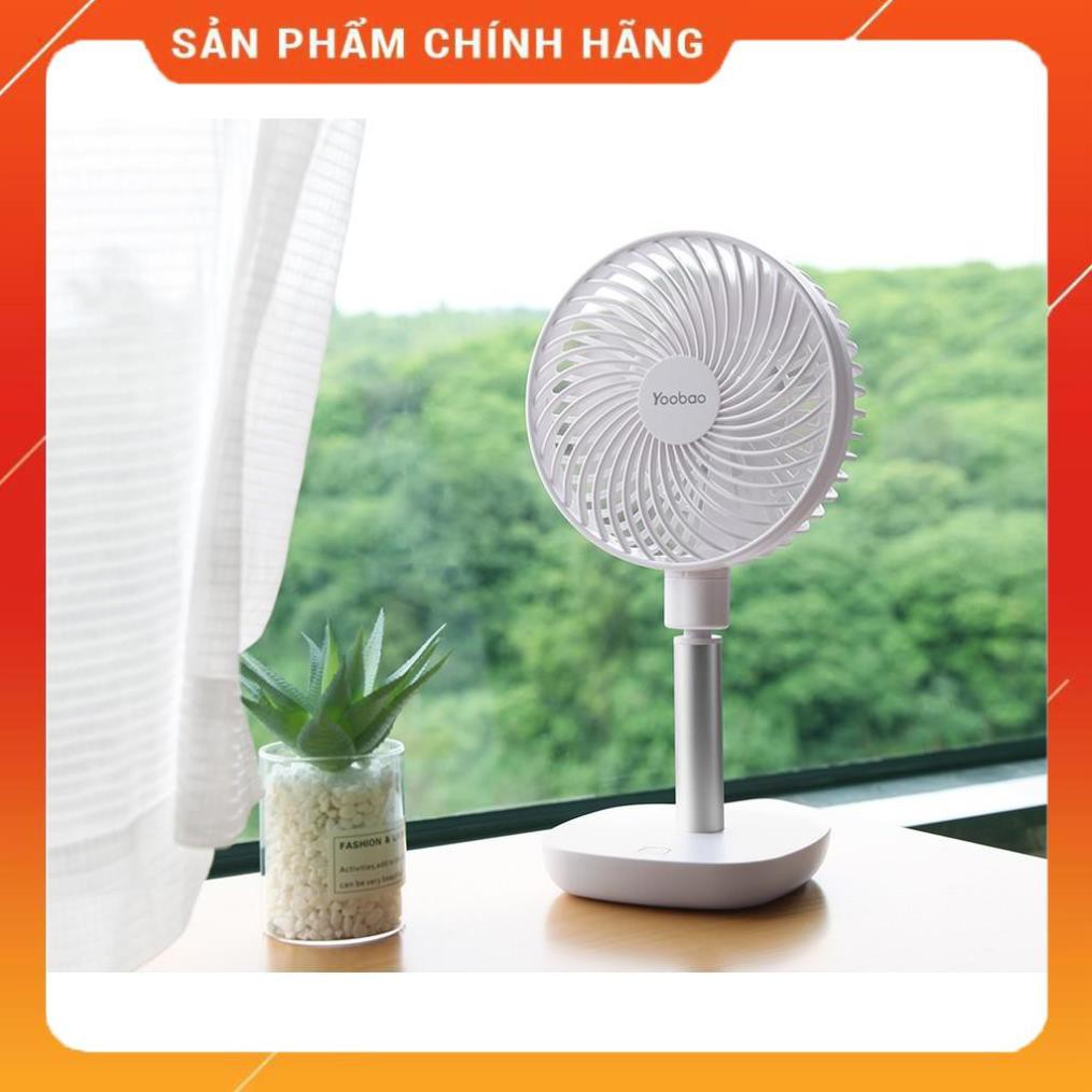Quạt mini tích điện yoobao 10000mah- dùng 60h liên tục- quạt yoobao chính hãng